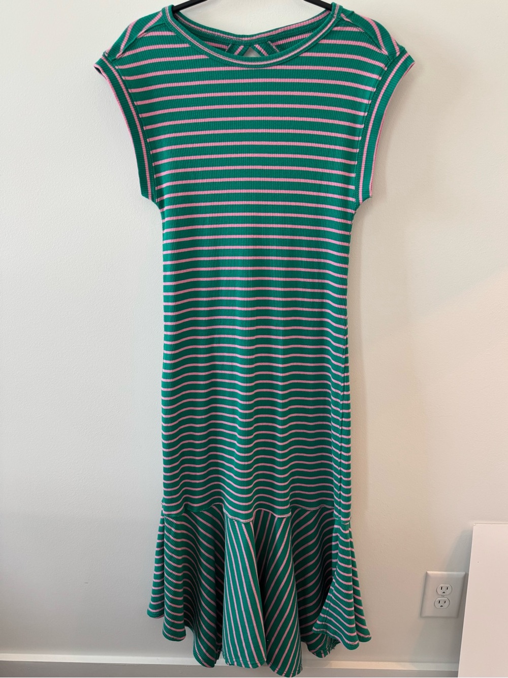 Anthropologie x Daily Practice Cap Sleeve Cutout Maxi Dress